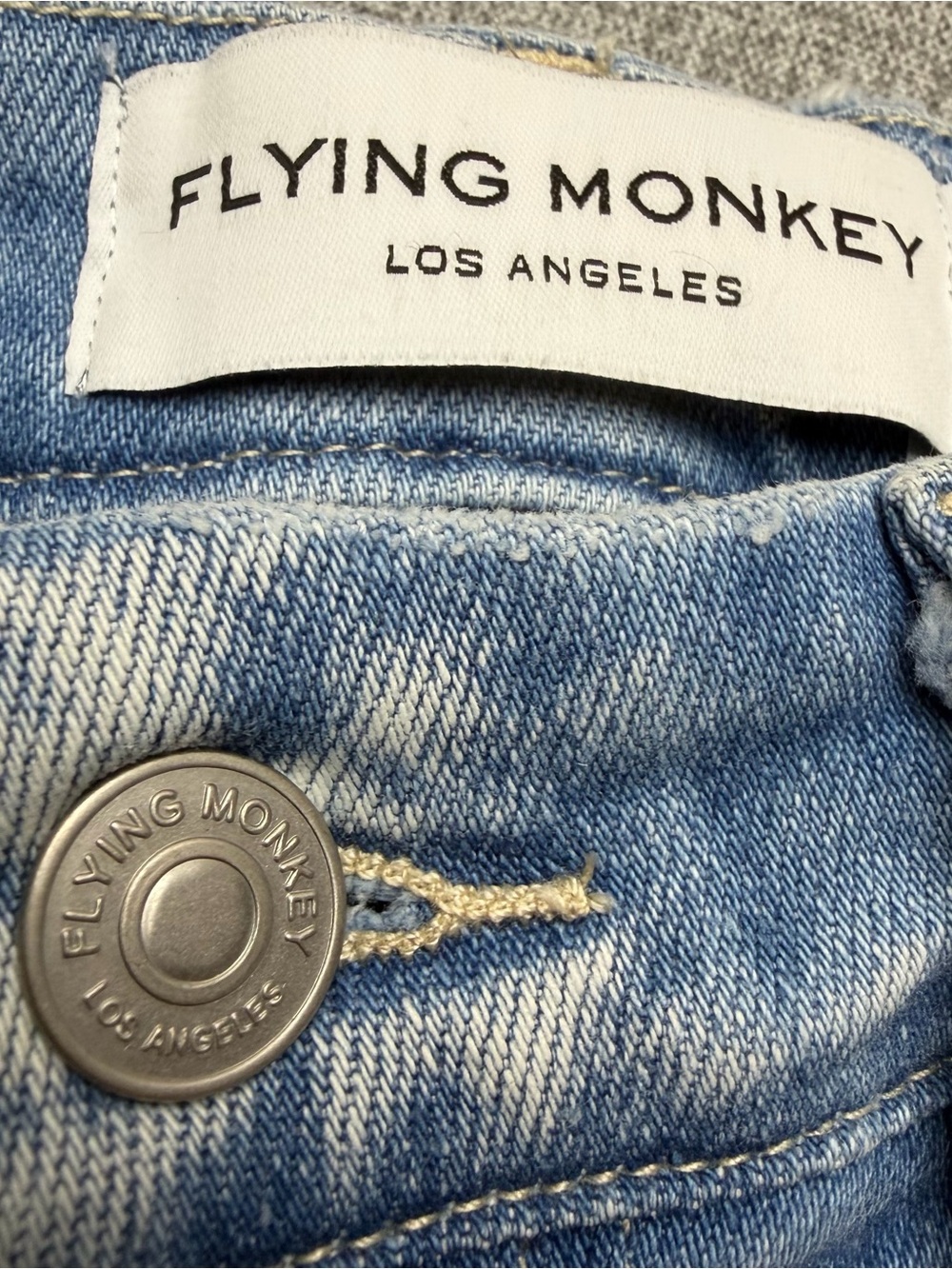 Flying Monkey Mid Rise Cropped Straight Jeans - Picture 10 of 12